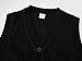 chickiddos Girls & Boys Uniform Cotton V-Neck Sweater Vest, Knit Sweater Cardigan with Button (US, Age, 5 Years, 6 Years, Black)
