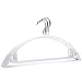 VANORIG Deluxe Hanger Clothes Hanger Durable High Manganese Steel Hangers PVC Resin Coating Clothing Hanger,Pack of 5 (White)