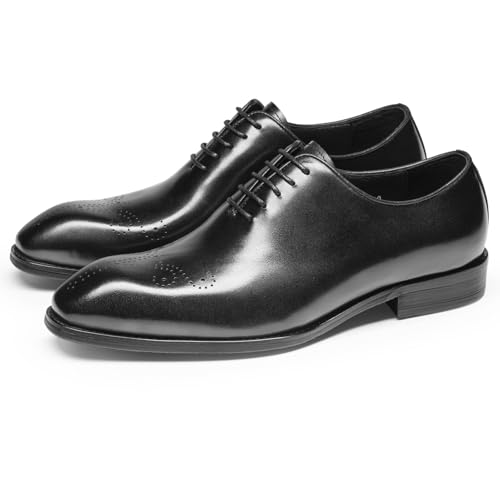 Mens Dress Shoes - Whole-Cut Quarter Brogue Oxfords in Genuine Leather | Seamless Dress Shoes2