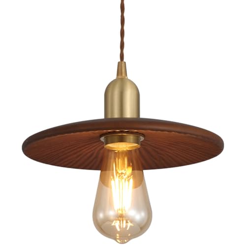 Luminaires pendentifs en bois massif pour éclairage intérieur de salon