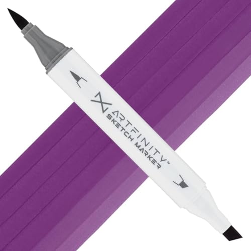 Artfinity Sketch Markers - Pale Blackberry V4-6, Vibrant, Professional, Dye-Based Alcohol Markers for Artists, Drawing, Travel, & More