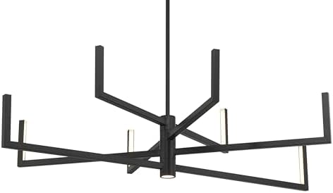 George Kovacs P1478-66A-L Articular LED Chandelier, Coal