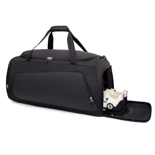 Waterproof Gym Bag with Shoe & Wet Compartment for Men/Women,Sports Duffle Bags for...