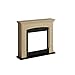 Produktbild Kamin Fassade Helmi aus Furnierholz Farbe Eiche für Elektrobrenner Tagu Powerflame Abmessungen LxBxH 107,2x24,5x95,2 cm