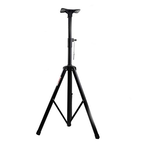 Verdickten Eisenrohr Aufzug Lautsprecher Professionelle Dreieck Halter Halter Höhenverstellung Höhe 100cm-170cm Standlautsprecher (Color : Black, Size