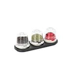 FinaMill Black Trio Stackable Tray, Spice Rack for 3 Spice Pods - Image 3