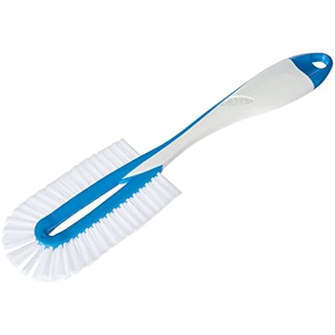 NUK Flaschenbürste Twist für die gründliche und schonende Reinigung von Babyflaschen inklusive Saugerbürste, Farbe nicht frei wählbar, 1 Stück (1er Pack) Cover