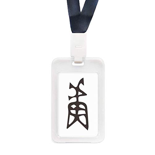Porte-carte de crédit transparent rigide avec motif Bone pour badge et titre de transport