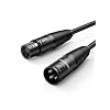 UGREEN XLR Kabel XLR naar XLR Microfoon Kabel Compatibel met Microfoon Luidspreker Mixer Camerer Versterker enz. (3M)