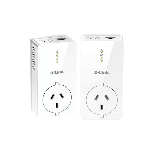 D-Link Powerline Adapter Kit with Gigabit Port and Extra Socket