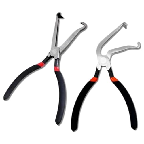 Electrical Disconnect Pliers, 2PCS Fuel Line Disconnect Tool Set, Electrical Connector Pliers, for Cars (60° + Straight) Connector