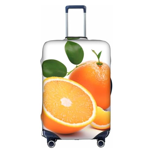 Orange Tsa Approved Luggage Cover For 18-32 Inch Suitcases Scratch-Resistant Stretch Luggage Cover