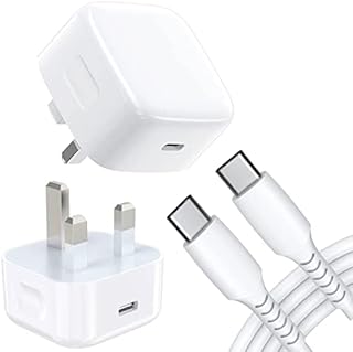 iPro Accessories For Samsung A14 5g/A53 5g/A33 5g/A13 Charger, Samsung A14 5g/A53 5g/A33 5g/A13 Charger Plug 20W USB C Charger Plug Fast PD Adapter UK Wall Charger For Galaxy A53/A14/A33/A13 (White)