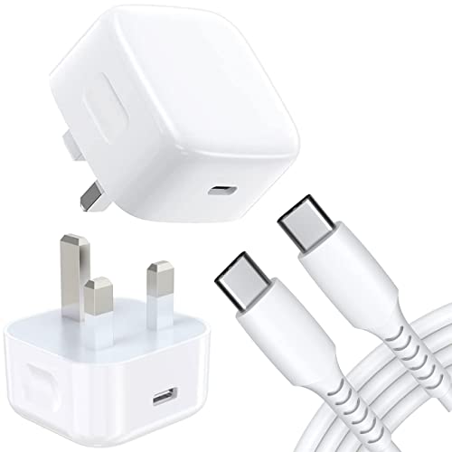 For Honor 50/50 Pro/50 Lite /X9 /X7 /X9 5g /X8 Charger, Honor 50/50 Pro/50 Lite /X9 /X7 /X9 5g /X8 Plug, 20W USB C Charger Plug With Type C Charger Cable Fast PD Adapter UK Wall Charger (White)