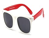 OHEODVQY Polarized Sunglasses Classic Fashion Glasses Sunglasses(White Red)