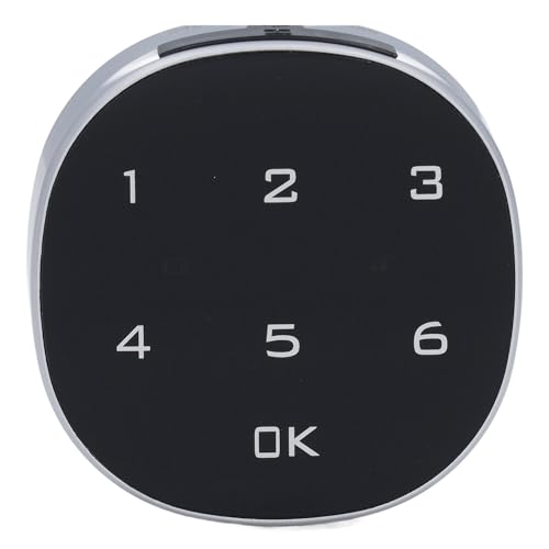 Fockety 電子キャビネットロック、4?15桁スマート電子安全ロック、亜鉛合金セキュリティキャビネットキーレスロック、引き出し、ロッカー、食器棚、クローゼット、金庫用キャビネットコンビネーションロック (L20)