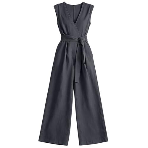 Mono largo de verano para invitados de boda y eventos elegantes con cuello en V 5