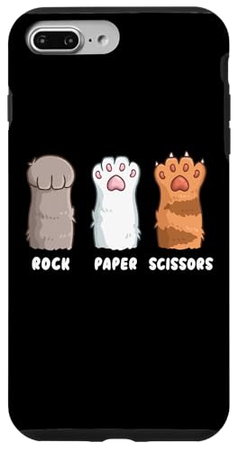 iPhone 7 Plus/8 Plus Cat Lover Cat Owner Funny Cat Rock Paper Scissors Case