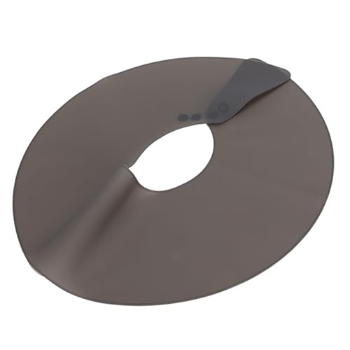 HUSHUI Scialle Parrucchiere, Mantella Taglio per Capelli in Silicone Antiaderente con Potente Magnete, per Grembiule Protettivo per Tintura per Taglio di Capelli Barbiere (Nera)