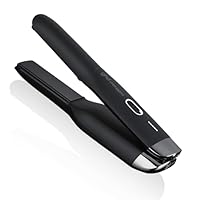 ghd Unplugged Styler 1 Cordless Flat Iron Hair Straightener, Professional Travel Straightening Iron with Heat-Resistant Case, USB-C Charging for 20-Minutes of Use, Black