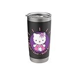 Hello Kitty Yoga Peace Love Lotus Meditation Stainless Steel Insulated Tumbler