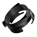 Entonnoir de dosage de café, 54 mm, anneau de dosage de café, accessoire de café, anneau en aluminium pour portafilters Breville, expresso mains libres, noir