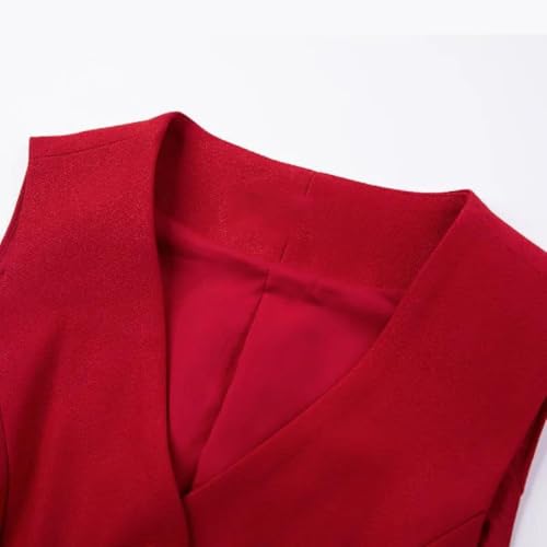 Chaleco elegante para mujer con diseño ajustado y botones para oficina 7