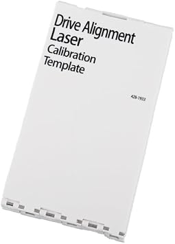 Drive Alignment Laser CalibrationTemplate | Used to calibrate the laser alignment tool - with grooved positioning and foldable design