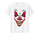 Photo Gallery spaventoso clown face easy costume di halloween maglietta Photo Gallery spaventoso clown face easy costume di halloween maglietta