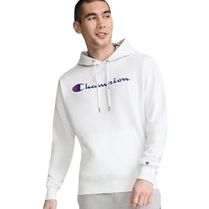 Champion Men’s Fleece Script Logo Hoodie (Reg. Or Big & Tall)