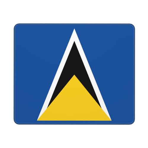 Grand Sainte-Lucie Tapis De Souris avec Motif Drapeau Military| Tapis De Souris Prolongé| Double Usage pour Jeux| Bord Précis| Adhère Au Bureau| Améliore Précision Et Vitesse​