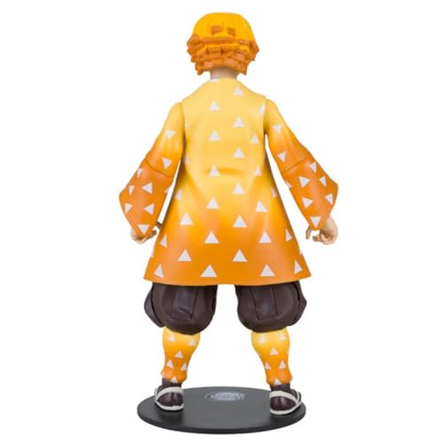 McFarlane Toys, Demon Slayer 7-inch Zenitsu Agatsuma Action Figure, Netflix Demon Slayer Anime Series Collectible Figure with Collectors Stand Base - Ages 12+ - Image 3