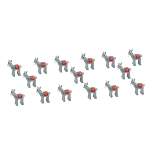 Kisangel 15pièces Ornements Donkeys Décorations pour Accessoires Animaux pour Jardin Féérique