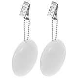 HOMSFOU 2 Stück LED Taschenlicht Rund mit Touchsensor Tragbar mit Clip Dimmbar für Handtasche Rucksack und Geldbörse