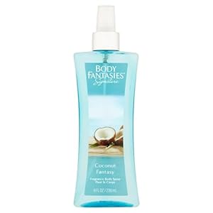 Body Fantasies Signature Coconut Fantasy by Parfums De Coeur Body Spray 8 oz for Women