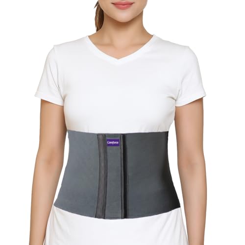 Careforce - The Force Behind Your Health Polyester Postpartum Abdominal Belt After Delivery For Tummy Reduction Belly Support Belt For Women & Men -Grey 8 Inch-Xxl