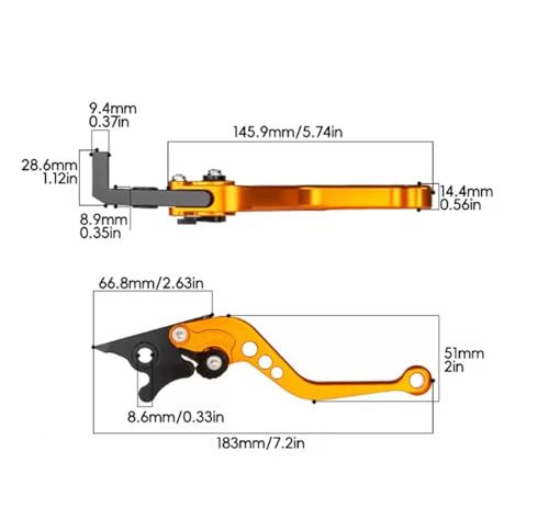 Pivot d'embrayage leviers frein et poignées de commande MAGNA 750 94-03