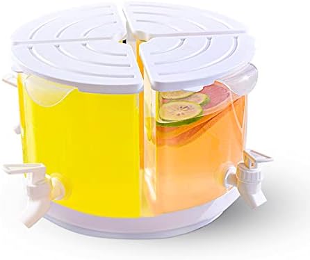 1.45 Gallons Beverage Dispenser with Spigot, Rotate 360° Removable Plastic Juice Dispenser, with Dust-Proof Lid & Large Capacity Removable Stand