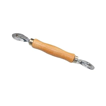 Screen Rolling Tool Screen Spline Repair Roller Tool for Installing Window & Door Screens with Wooden Handle & Wheels screen rolling tool kit