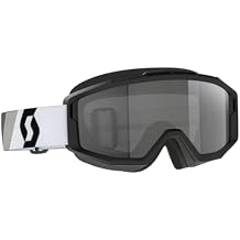 SCOTT 285538-7702053 Split OTG Sand Dust Goggle, Premium Black/White with Dark Grey Lens