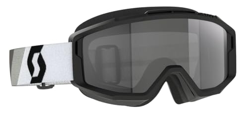 SCOTT 285538-7702053 Split OTG Sand Dust Goggle, Premium Black/White with Dark Grey Lens