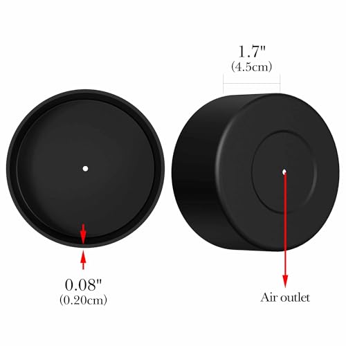Bouteilles d'eau lot de 2 en silicone noir pour éviter les rayures - 2