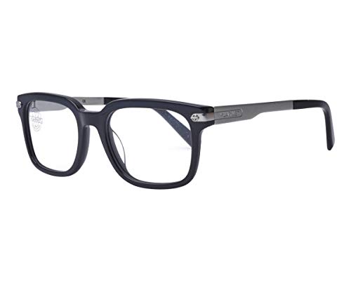 Image of Vuarnet eyeglasses (VL 1405 0001 0622) Acetate Metal Black Shiny Silver Matt 0001-0622 Acetate plastic - Metal Black Shiny - Silver Matt