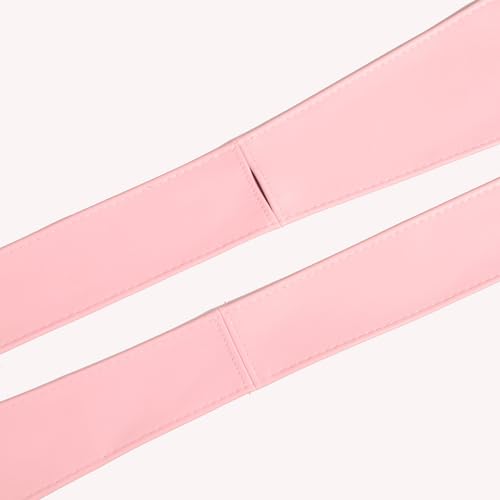 1 Piece Womens Faux Leather PU Obi Sash Belt Wide Self Tie Wrap Around Waist Strap Waistband Cinch for Dress Shirt3