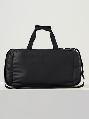 Image of Wildcraft Dark Edition 25 L Duffle Bag for Men & Women | Multiple Pockets, Adjustable Straps | Travel, Gym & Sports Bag | Dark Black
