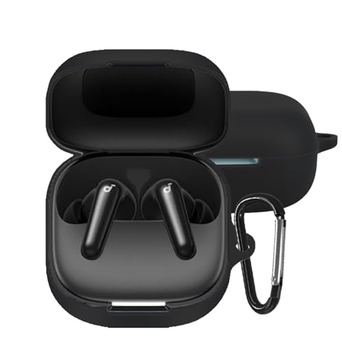 YAODLE For Anker Soundcore P31i �P�[�X P31i �ی�P�[�X �V���R�� �����[�d�\ �S�ʕی� �����h�~ �L�Y�h�~ �ϏՌ� �h�o �y�� ���[ �J���r�i�t��(�u���b�N)