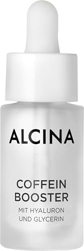 ALCINA Booster de cafeína – 1 x 15 ml – Para una piel fresca y menos cansada – Sérum facial concentrado con cafeína, hialurón y glicerina