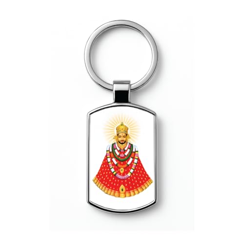 Image of Stylish Metal Keychains with Permanent Glossy Print - Inspirational Quotes & Spiritual Designs - Perfect Key chains for loved ones, Personal Use, Gifts & Return Gifts