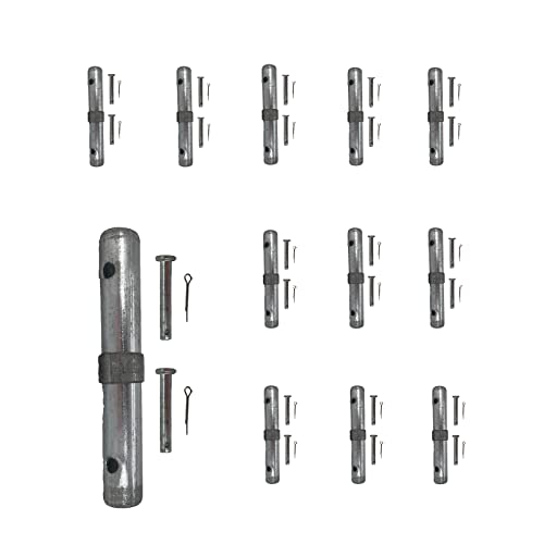 Fudatong 1-1/4 in OD Scaffolding Coupling Pins 12-Pack with Lock Pins