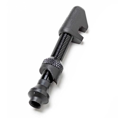 Valve tubeless DT Swiss Road Asymmetric Presta 18-25 mm en aluminium noir